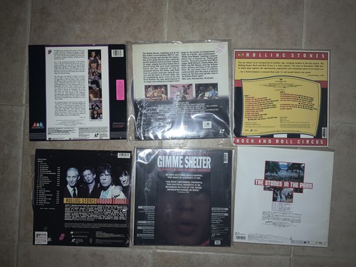 The rolling stones laserdiscs - rolling,